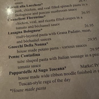 Della Santina's - Part of the menu 12/2023 - Italian Near Me - Sonoma, California Della Santina's - Part of the menu 12/2023 - Italian Near Me - Sonoma, California