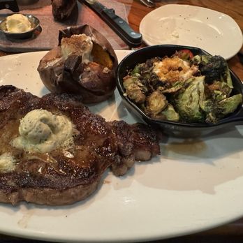 Outback Steakhouse - 13oz Ribeye* & * 13 oz. NEW Over-the-Top Brussels Sprouts Sweet Potato with Honey & Brown Sugar - Steakhouses Near Me - Surprise, Arizona