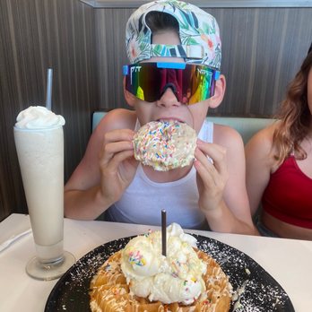 D Spot Dessert Cafe - Perfect Birthday Treat! Rise of the Donut Waffle. - Ice Cream & Frozen Yogurt Near Me - Edmonton, Alberta D Spot Dessert Cafe - Perfect Birthday Treat! Rise of the Donut Waffle. - Ice Cream & Frozen Yogurt Near Me - Edmonton, Alberta