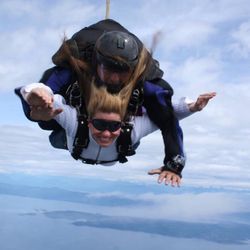 Skydive Vancouver Island - Love the hair :-)