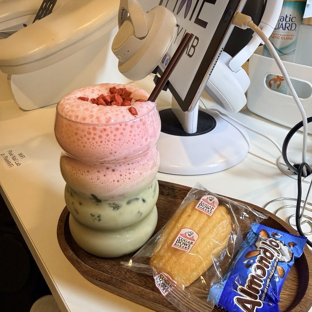 Pixie Nail Lab - complementary Strawberry matcha drink - Nail Salons Near Me - Kirkland, Washington Pixie Nail Lab - complementary Strawberry matcha drink - Nail Salons Near Me - Kirkland, Washington