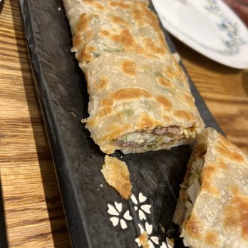 Kungfu Kitchen - Scallion Pancake with Sliced Beef - Dim Sum Near Me - New York, New York Kungfu Kitchen - Scallion Pancake with Sliced Beef - Dim Sum Near Me - New York, New York
