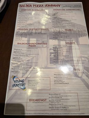 Menu photo 1 Balboa Pizza Company Henderson, NV Menu photo 1 Balboa Pizza Company Henderson, NV