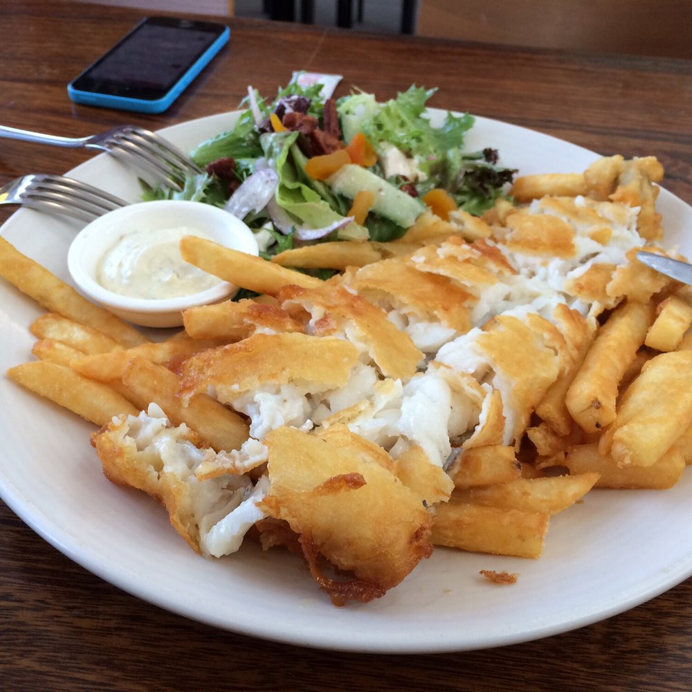 Carlton Brewhouse - The fish and chips. I have cut it for easy snacking. So tasty. Recommend. - Breweries Near Me - Abbotsford, VIC