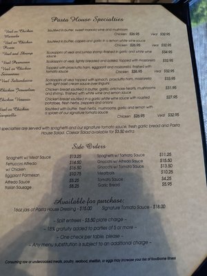 Menu photo 2 Pasta House Pinetop, AZ Menu photo 2 Pasta House Pinetop, AZ
