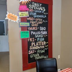 Gramma’s Cafe - Daily specials chalkboard menu
