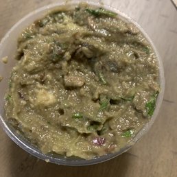 Rotten guacamole it's old and gross I would give it 0 stars! Never order for delivery you probably won't get what you ask for Rotten guacamole it's old and gross I would give it 0 stars! Never order for delivery you probably won't get what you ask for