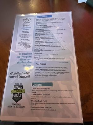 Menu photo 2 Geddy's Bar Harbor, ME Menu photo 2 Geddy's Bar Harbor, ME