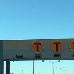 President George Bush Turnpike - Toll indicators.