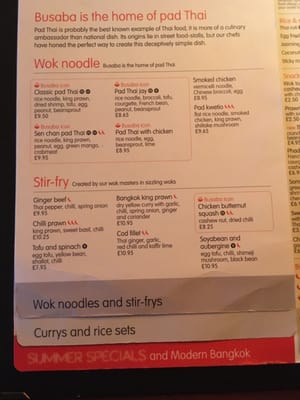 Menu photo 8 Busaba Soho Soho, XGL