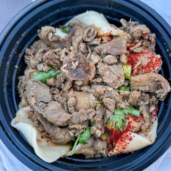 Gene's Chinese Flatbread Cafe - #4 Hand-Pulled Noodles 油泼扯面, Pork - Chinese Near Me - Boston, Massachusetts