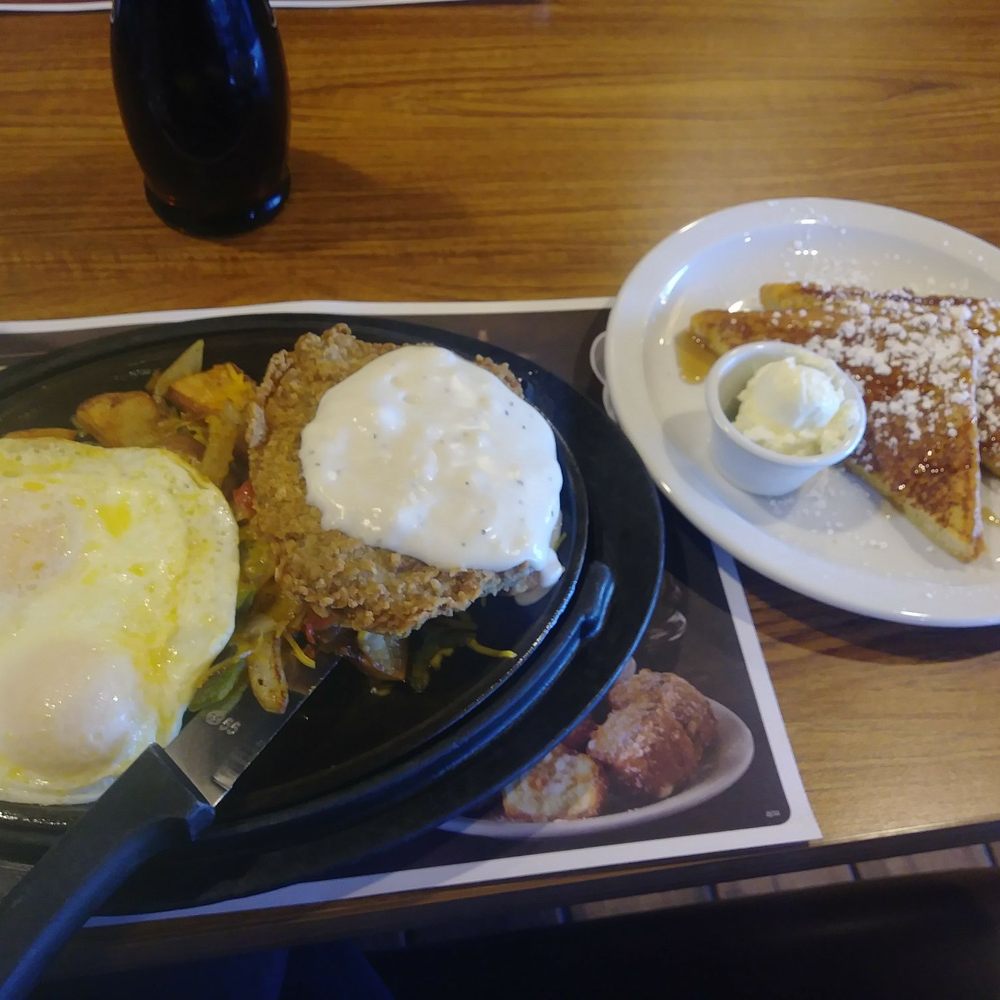 Denny's - Counrty fried steak skillet with french toast - Diners Near Me - Bakersfield, California Denny's - Counrty fried steak skillet with french toast - Diners Near Me - Bakersfield, California
