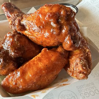 Dog Haus Biergarten - Wings with buffalo sauce - Burgers Near Me - Eastvale, California Dog Haus Biergarten - Wings with buffalo sauce - Burgers Near Me - Eastvale, California