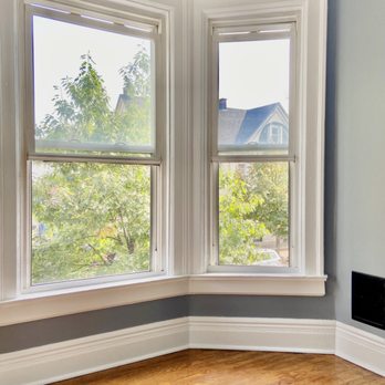 Burchfield Interiors - Repaint using Benjamin Moore Ultra Spec Eggshell in Valspar's "Twin Cities" (#9ba5a8) on walls, and BM's Advance Semigloss for molding. - Handyman Near Me