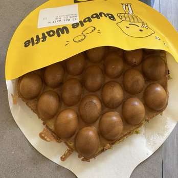 Happy Lemon - Matcha bubble waffle - Bubble Tea Near Me - Berkeley, California