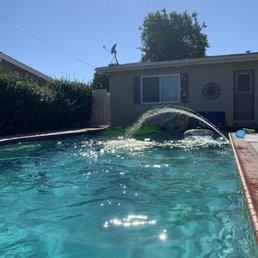 Our clean and clear pool!