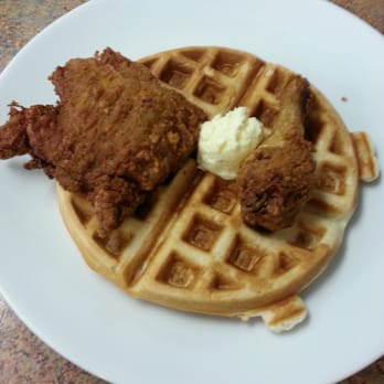 Bajis Cafe - Chicken and waffles- yum! - Breakfast & Brunch Near Me - Mountain View, California