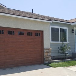 A2Z Home Remodel & Restoration - Garage door with Deco Stone