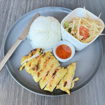 My Ivy Thai - Combo Papaya Salad and BBQ Chick Lunch Special - Thai Near Me - San Francisco, California