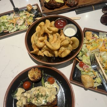 Winsome Prime - Ribeye. House salad. Truffle fries. Spinach stuffed salmons. - Steakhouses Near Me - Houston, Texas Winsome Prime - Ribeye. House salad. Truffle fries. Spinach stuffed salmons. - Steakhouses Near Me - Houston, Texas