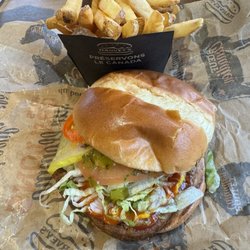 Harvey's - Vegan Burger with Fries