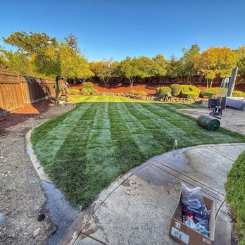 Carlos Balbuena Landscaping - New lawn and irrigation system in, they are testing the sprinklers. - Tree Services Near Me Carlos Balbuena Landscaping - New lawn and irrigation system in, they are testing the sprinklers. - Tree Services Near Me