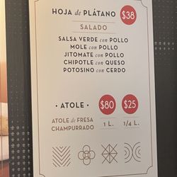 Tamales Flor de Lis - Menu