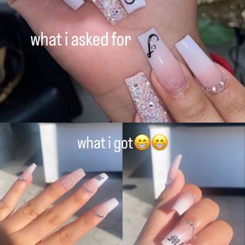 Jennie's Nails - what i asked vs what i got - Nail Salons Near Me - San Bruno, California