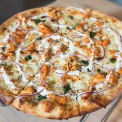 Folino's Pizza - Buffalo Cauliflower, comes with a ranch swirl