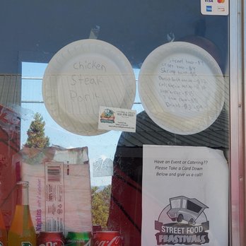 Sac Republic Taco - Menu on paper plates - Tacos Near Me - Placerville, California Sac Republic Taco - Menu on paper plates - Tacos Near Me - Placerville, California