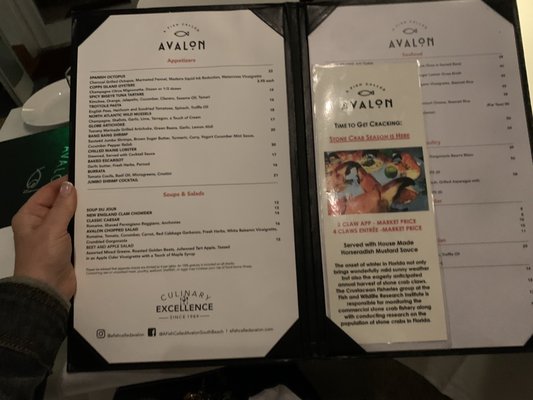 Menu photo 7 A Fish Called Avalon Miami Beach, FL