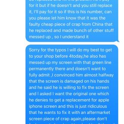 SD Fix It :: Phone Repair Specialists - The conversation we had between the SD FIXIT shop and Itech phone repair shop about the issue on the phone