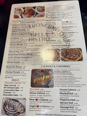 Menu photo 3 Troni Brothers Bella Bistro Troy, OH Menu photo 3 Troni Brothers Bella Bistro Troy, OH