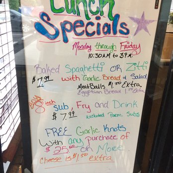 Alfredo's - Lunch specials board - Italian Near Me - Bristol, Virginia Alfredo's - Lunch specials board - Italian Near Me - Bristol, Virginia
