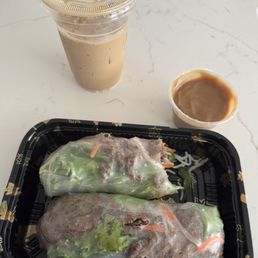 Lemongrass Beef Spring Rolls