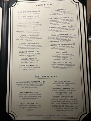 Menu photo 3 Macaluso's Italian Restaurant Ruston, WA
