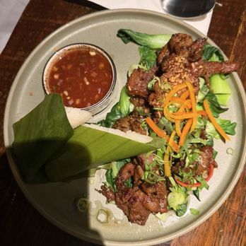 Thai Villa - Moo Yang Mung Kood (Grilled pork with Mangosteen) - Thai Near Me - New York, New York Thai Villa - Moo Yang Mung Kood (Grilled pork with Mangosteen) - Thai Near Me - New York, New York