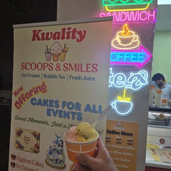 Kwality Scoops and Smiles - Rose Faluda and Raj Bhog flavors - Ice Cream & Frozen Yogurt Near Me - Naperville, Illinois
