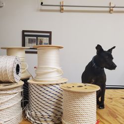 Black Dog Sail Loft - Shadow checking in a shipment of NE ropes