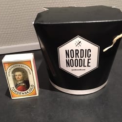 Nordic Noodle - Størrelsen sammenlignet med en lille tændstikæske
