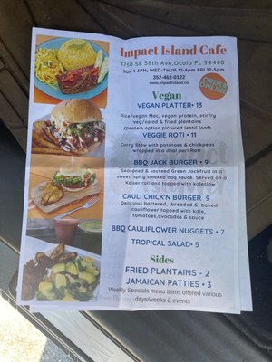 Menu photo 2 Impact Island Cafe Ocala, FL