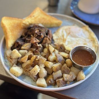 Gold Land BBQ - Breakfast Combo, added Brisket - Barbeque Near Me - San Luis Obispo, California Gold Land BBQ - Breakfast Combo, added Brisket - Barbeque Near Me - San Luis Obispo, California