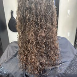 Vision Salon - Perm . Piggyback Purple & white rods