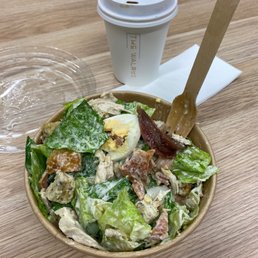 Chicken and Caesar salad small $7.50 Best in town. Chicken and Caesar salad small $7.50 Best in town.