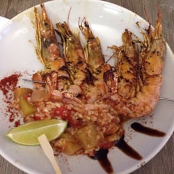 La Paillote César - Les gambas à la plancha !