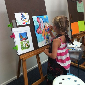 Alyce's Art Studio - Sienna in 2011 when she first started - age 5 - Art Schools Near Me - Manhattan Beach, California