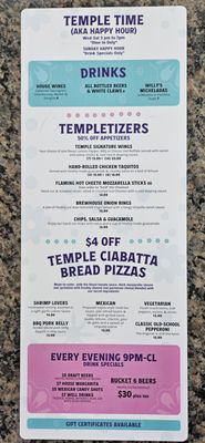 Menu photo 3 Temple Bar Urban Eats West Covina, CA Menu photo 3 Temple Bar Urban Eats West Covina, CA