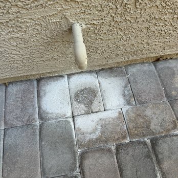 Bud's Affordable Landscaping - Before Front yard entry with stained pavers - Landscaping Near Me