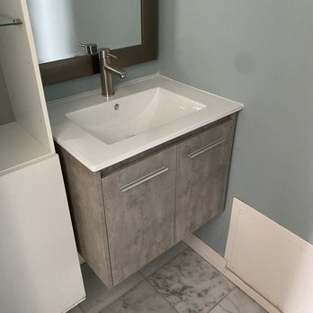Jorge Sandoval - Installed mounted vanity, retiled floor, mounted bathroom cabinet - Handyman Near Me Jorge Sandoval - Installed mounted vanity, retiled floor, mounted bathroom cabinet - Handyman Near Me