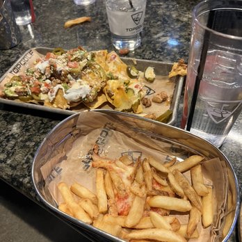 Topgolf - Kids pizza and fries and nachos mostly eaten - Golf Near Me - Las Vegas, Nevada Topgolf - Kids pizza and fries and nachos mostly eaten - Golf Near Me - Las Vegas, Nevada